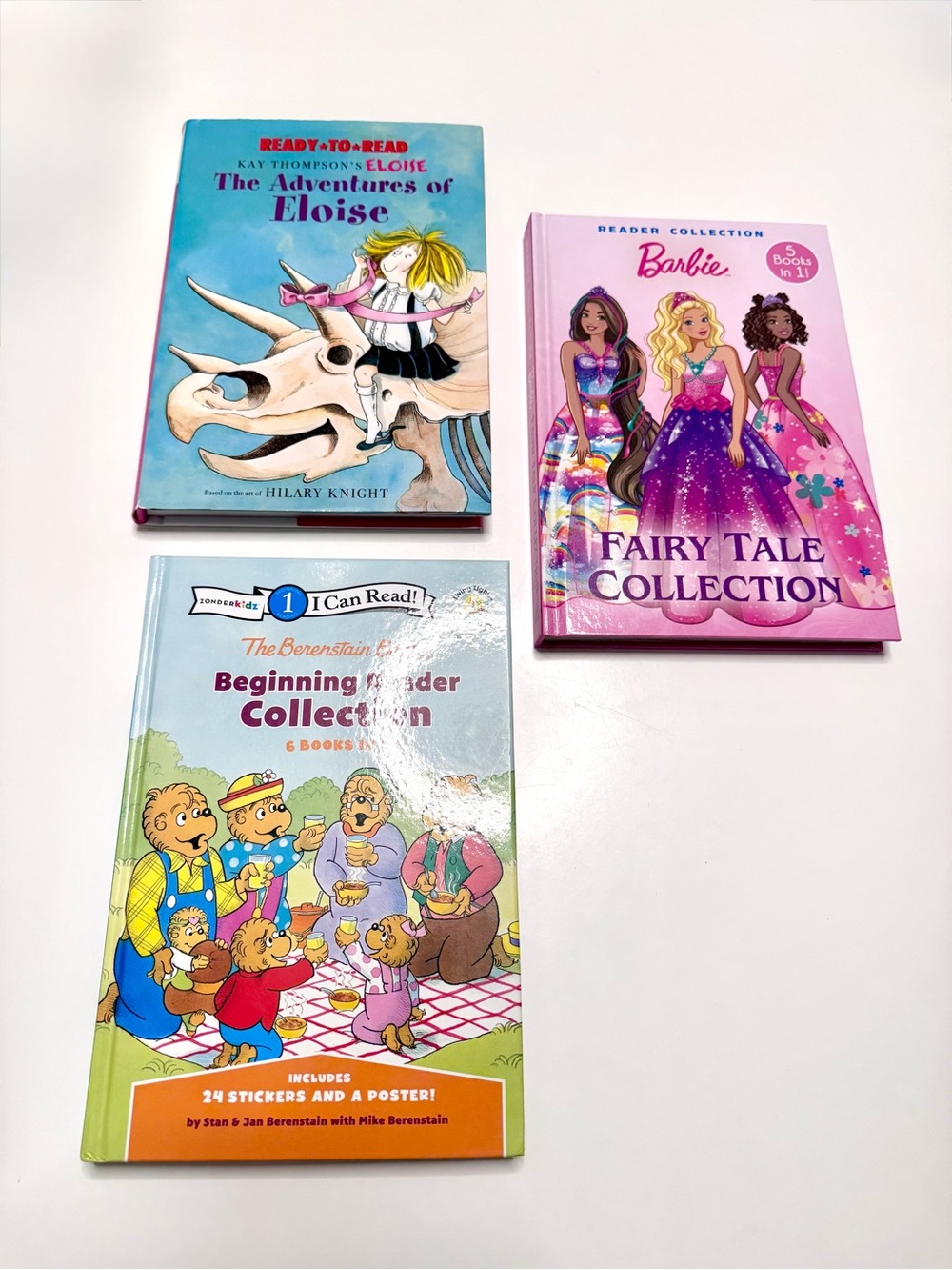 Girls’ Bundle Of 3 Books For Beginner Readers: Eloise, Barbie & Berenstain Bears